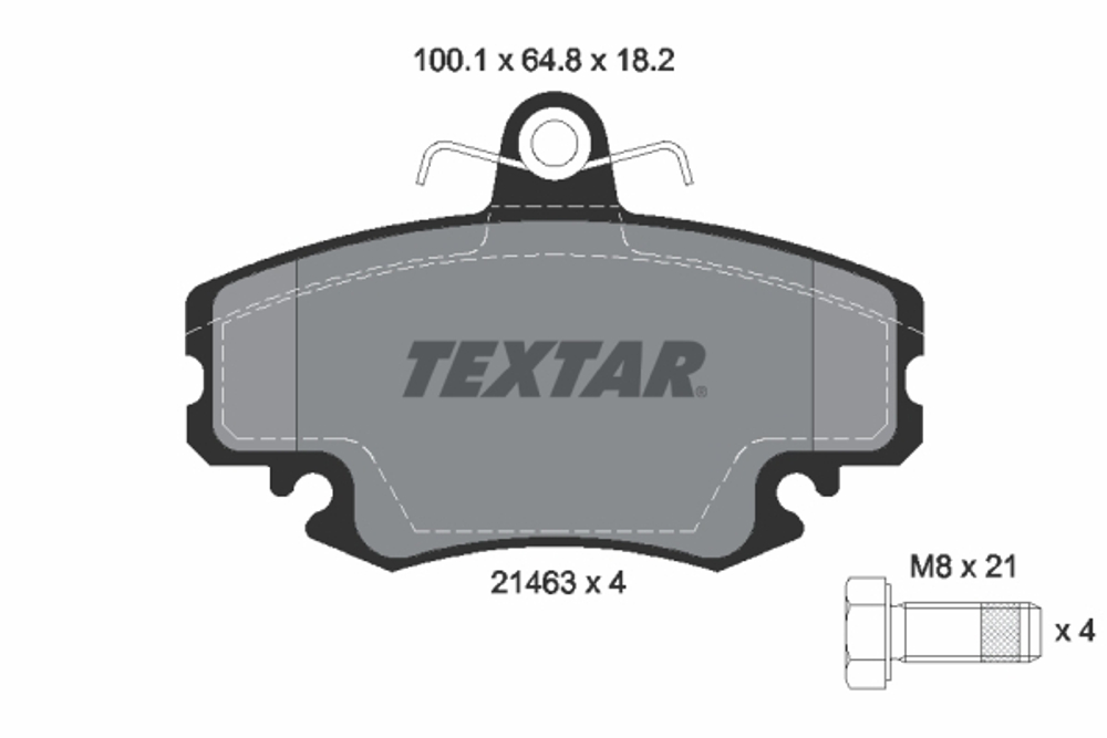 TEXTAR - 2146306-TET - Brake Pad Set, disc brake