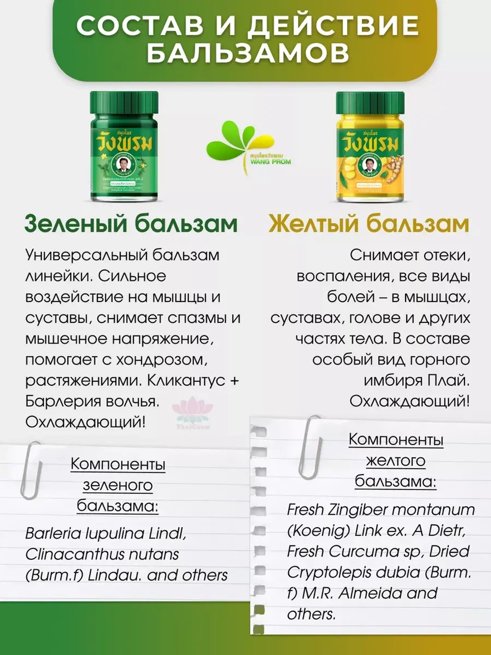 Набор тайских бальзамов