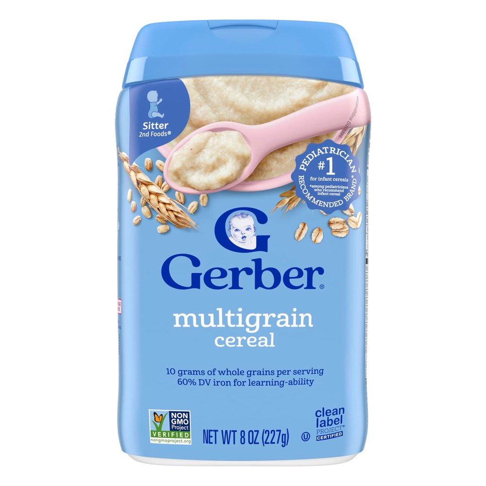 Gerber, Детские хлопья, продукты для 2-х видов, из нескольких злаков, 227 г (8 унций)
