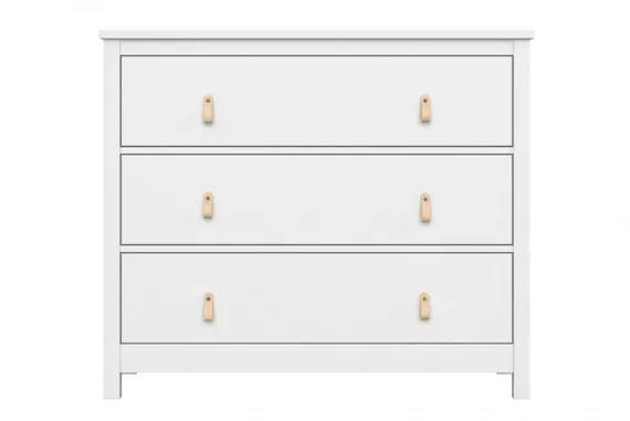 Комод Ellipse Wood 3 ящика Белый