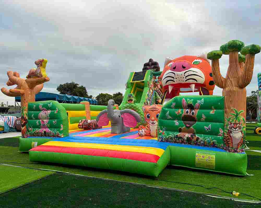 Коммерческий надувной батут «Прайд 2» с широким входом, 12*7*6 м