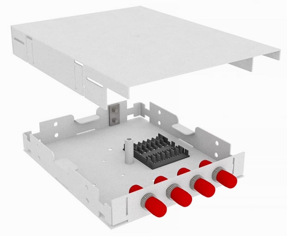 Кросс оптический настенный  TopLAN КРНМ-Top-04ST/U-OS2-GY