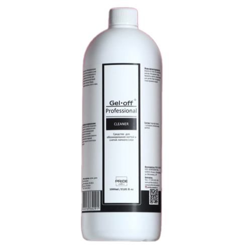 Средство для обезжиривания ногтей и снятия липкого слоя Cleaner Professional, 1л