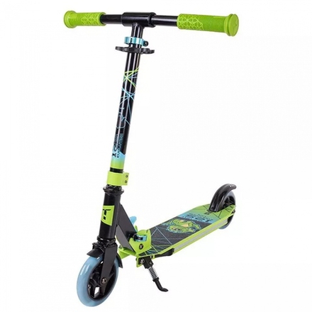 Самокат Tech Team Comfort 125 evolution  lux green 2024 с подсветкой