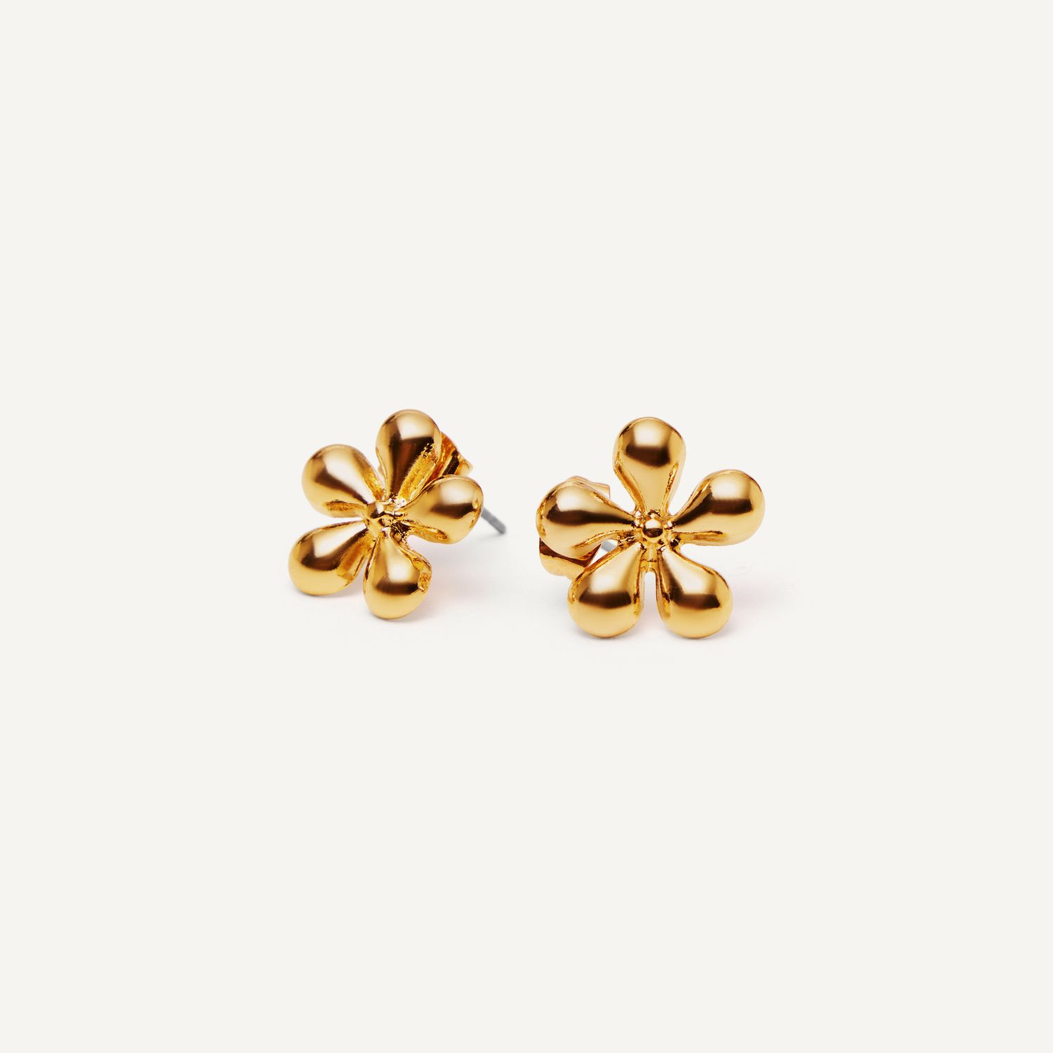 Серьги Oblong Flower Earrings – Gold