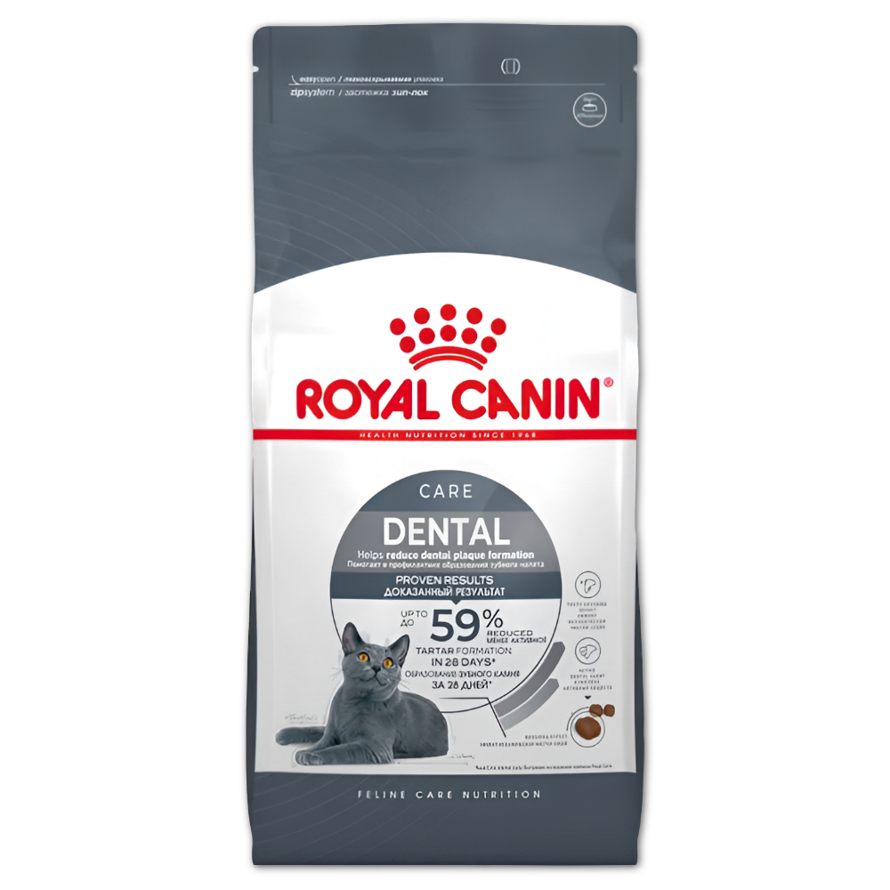 Royal Canin корм сухой для взрослых кошек профилактика образования зубного налета и камня