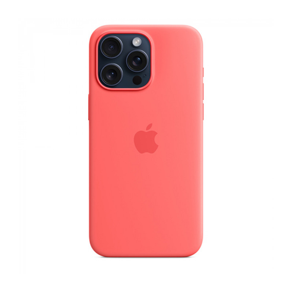 Чехол Apple iPhone 15 Pro Max Silicone Case with MagSafe Guava