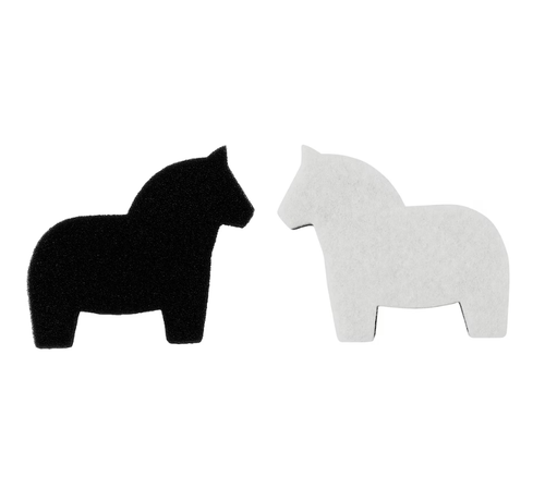 ХАСТХАГЕ HASTHAGE Губка кухонная лошадка, черная/белая