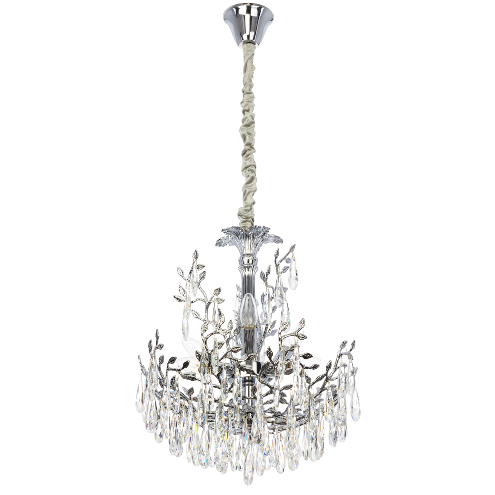 Citilux RITZ CL310061 Люстра хрустальная подвесная Хром