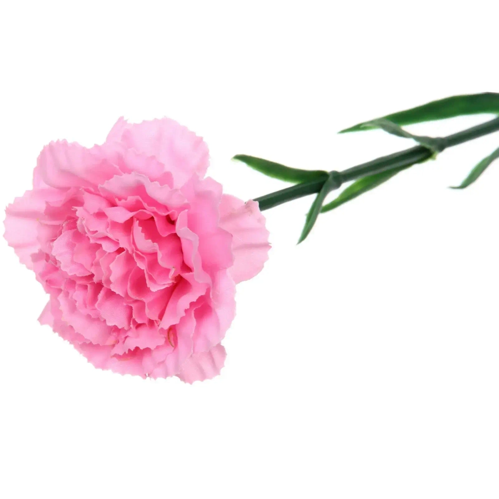 Цветок искусственный 50см «Гвоздика» розовая
