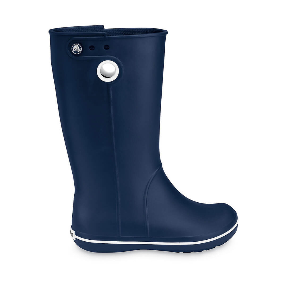 Женские резиновые сапоги Crocs Crocband Jaunt Navy синие