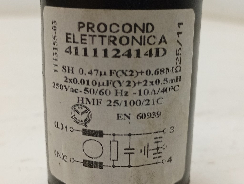 ESL46050 ктп8 Сетевой фильтр для посудомоечной машины Electrolux 411112414D б/у