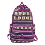 Рюкзак Brauberg молодежный Фиолетовые узоры, 46*34*18 см, 27л, 600 гр., 2отд.