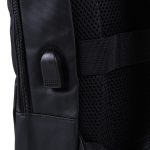 Рюкзак молодежный 41*30*10 см,1отд,3 карм,USB пров,отсек д/ноут,черный