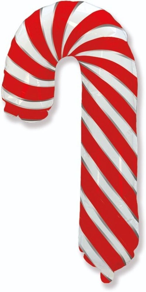 FM (39&#39;&#39;/99 см) Фигура, Леденец трость, Красный, 1 шт.