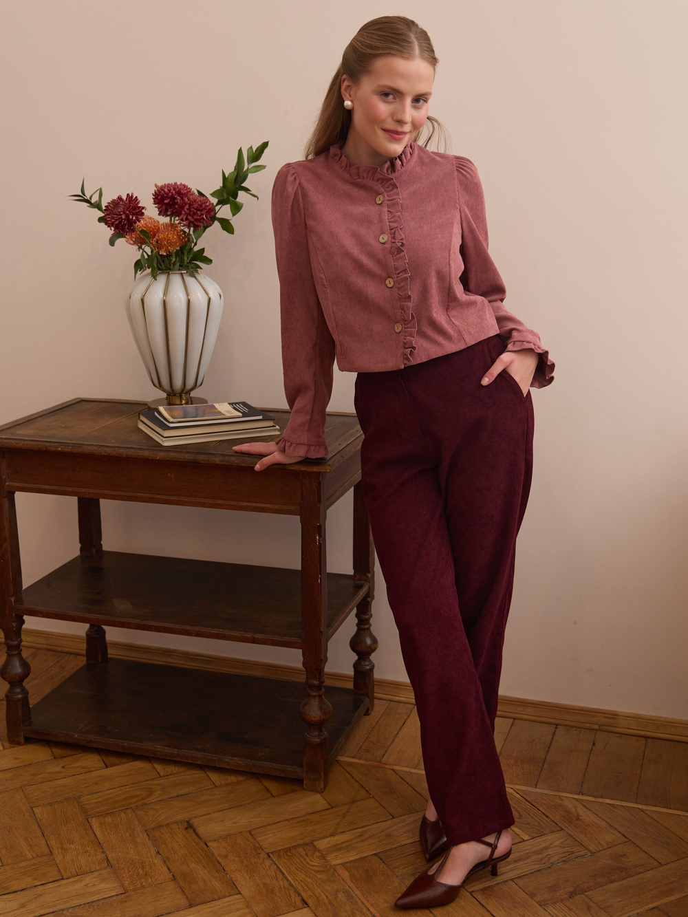 Брюки классические вельветовые