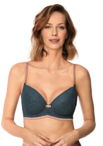 Бюстгальтер пуш-ап Zoya (Размер: 80D) (Цвет: темно-бирюзовый)