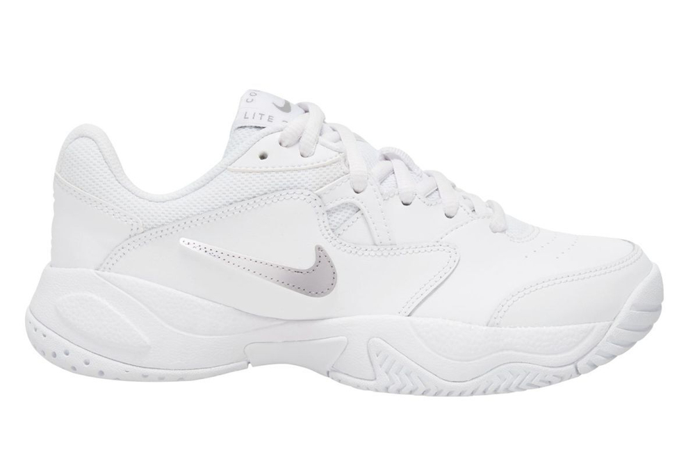 Детские теннисные кроссовки Nike Jr Court Lite 2 - white/metallic silver