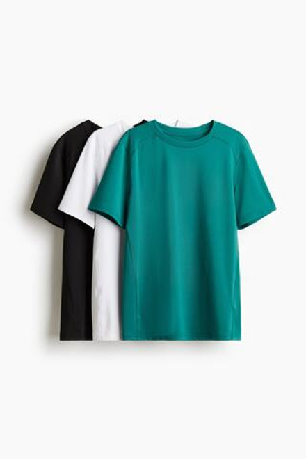 H&M Набор из трех спортивных футболок, зеленый