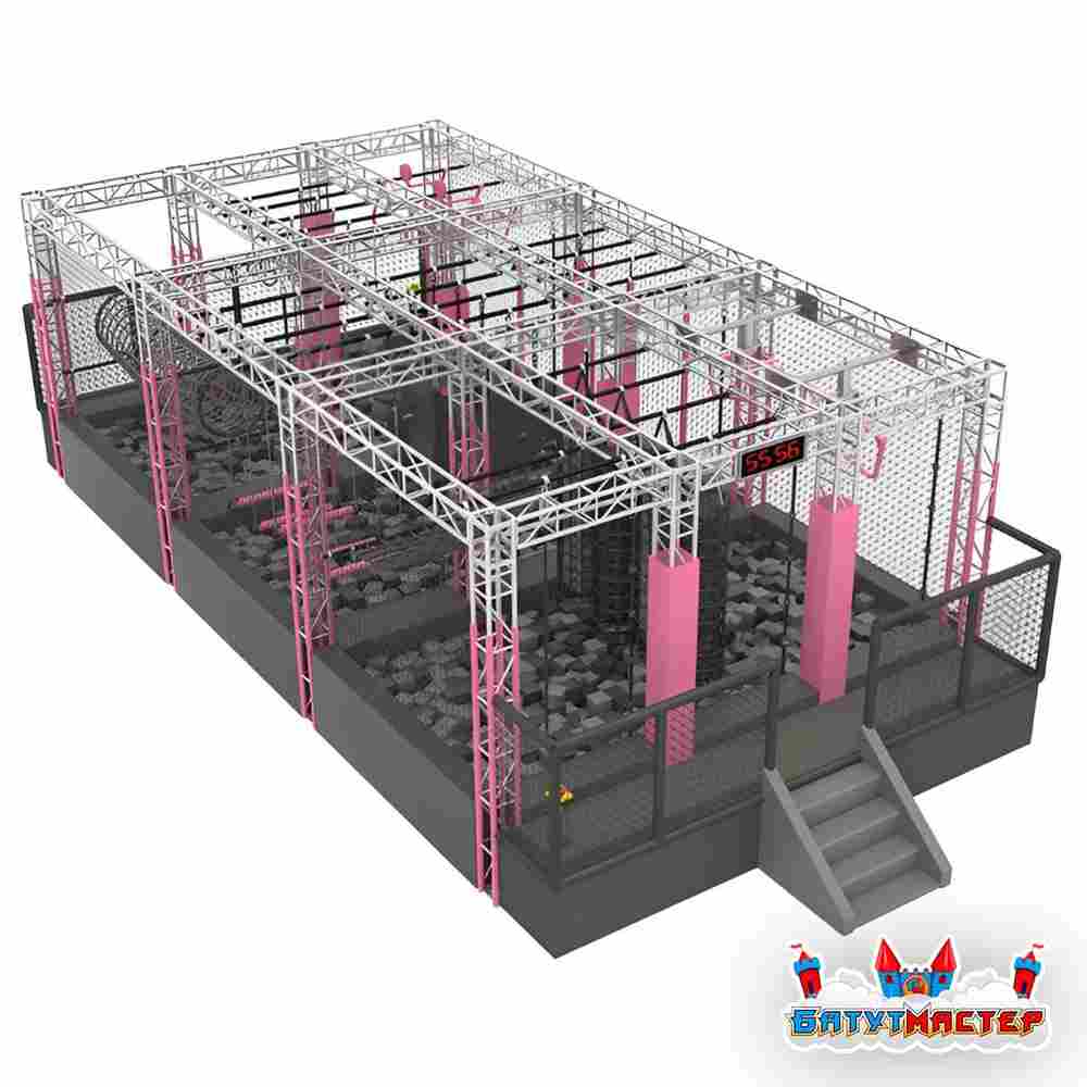Развлекательный центр ниндзя парк «Империя силы», 11×6,6×3,5 м