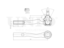 Наконечник рулевой правый UNIO SSP-10116