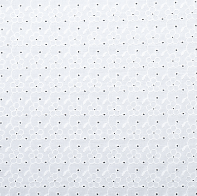 Батист ришелье, 130 см, белый