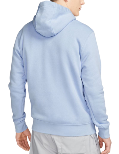 Мужская кофта теннисная Nike Sportswear Club Fleece Pullover Hoodie - cobalt bliss/cobalt bliss/white