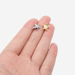 Подвеска-разделитель "Черепашка", 9,8*9,4мм, родирование