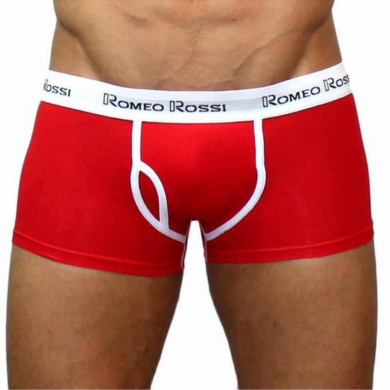 Мужские трусы боксеры красные Romeo Rossi RR365-8 Boxer Brief