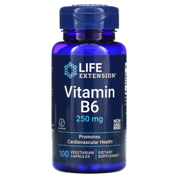 Life Extension Vitamin B6 250 mg 100 veg capsules, Витамин B6