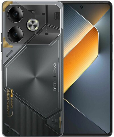 Смартфон Tecno POVA 6 12/256Gb, 2 nano SIM, 6.78", AMOLED, Meteorite Grey