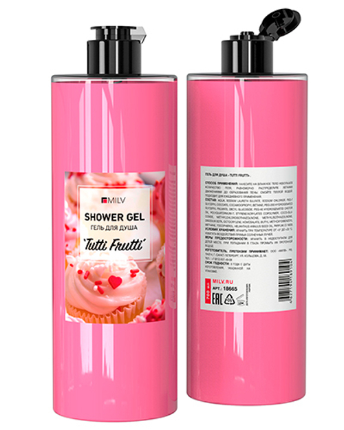 MILV Гель для душа TUTTI FRUTTI, 700 мл