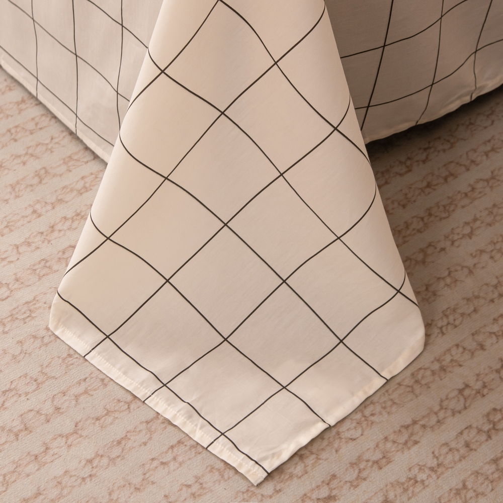 Комплект постельного белья Делюкс Сатин 100% хлопок на резинке LR643