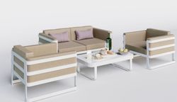 Primavera, набор белый/бежевый, алюминий