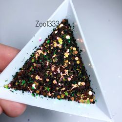 Zoo nail Микс шестигранников "Диско соты" 1333