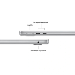 Ноутбук Apple MacBook Air 15" 2024 Silver (MRYQ3) (M3 8C, 8 ГБ, 512 ГБ SSD)