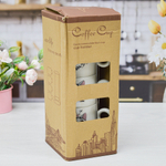 Набор кружек 4шт 250мл на подставке