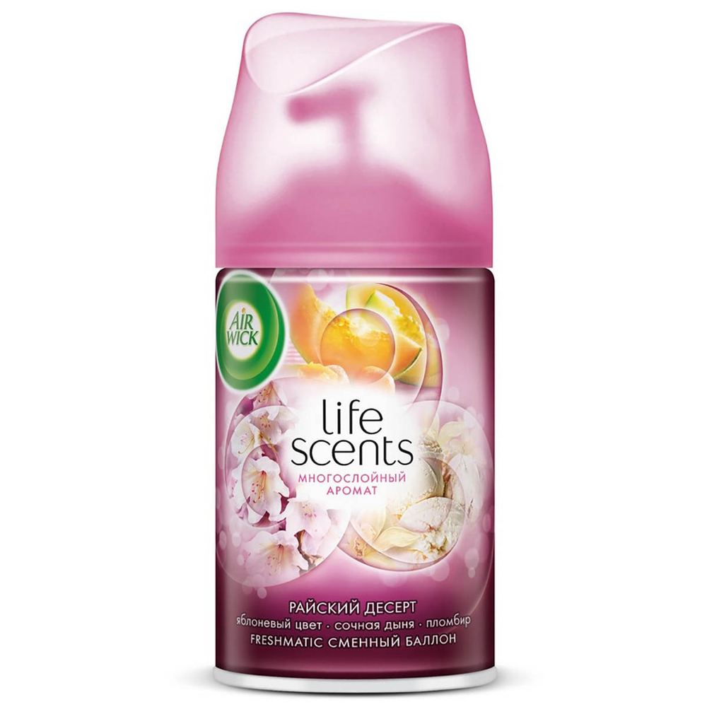 Освежитель воздуха Airwick Райский десерт 250 мл сменный баллон (новый распылитель)