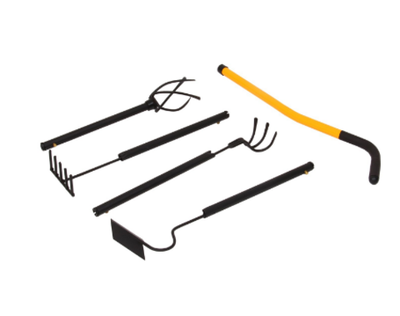 Набор инструмента TORNADICA «Мини 4», 4 предмета: рыхлитель, грабли, культиватор, бороздовичок