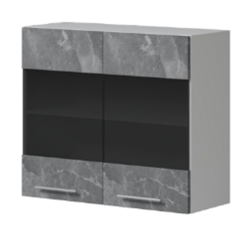 Кухня Alisa Каспий - Шкаф навесной 800 стекло