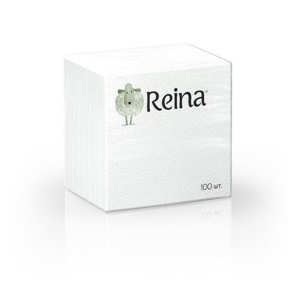 Салфетки бумажные Reina 1 слой 100 шт