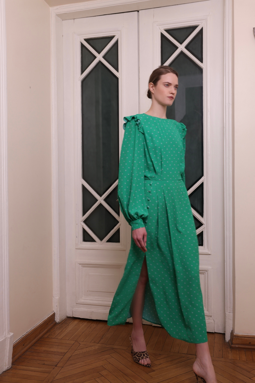 Платье «Сирень 2.0», зелёный