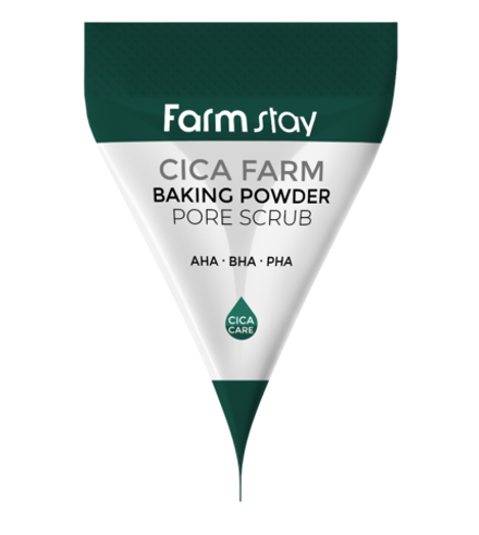 Скраб в пирамидках для очищения пор с центеллой FarmStay Cica farm baking powder pore scrub, 7 г