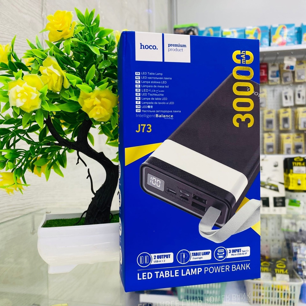Power Bank 30000mAh, Hoco J73, черный
