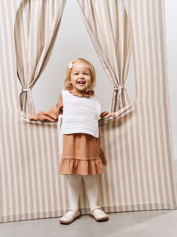 Платье с оборкой 