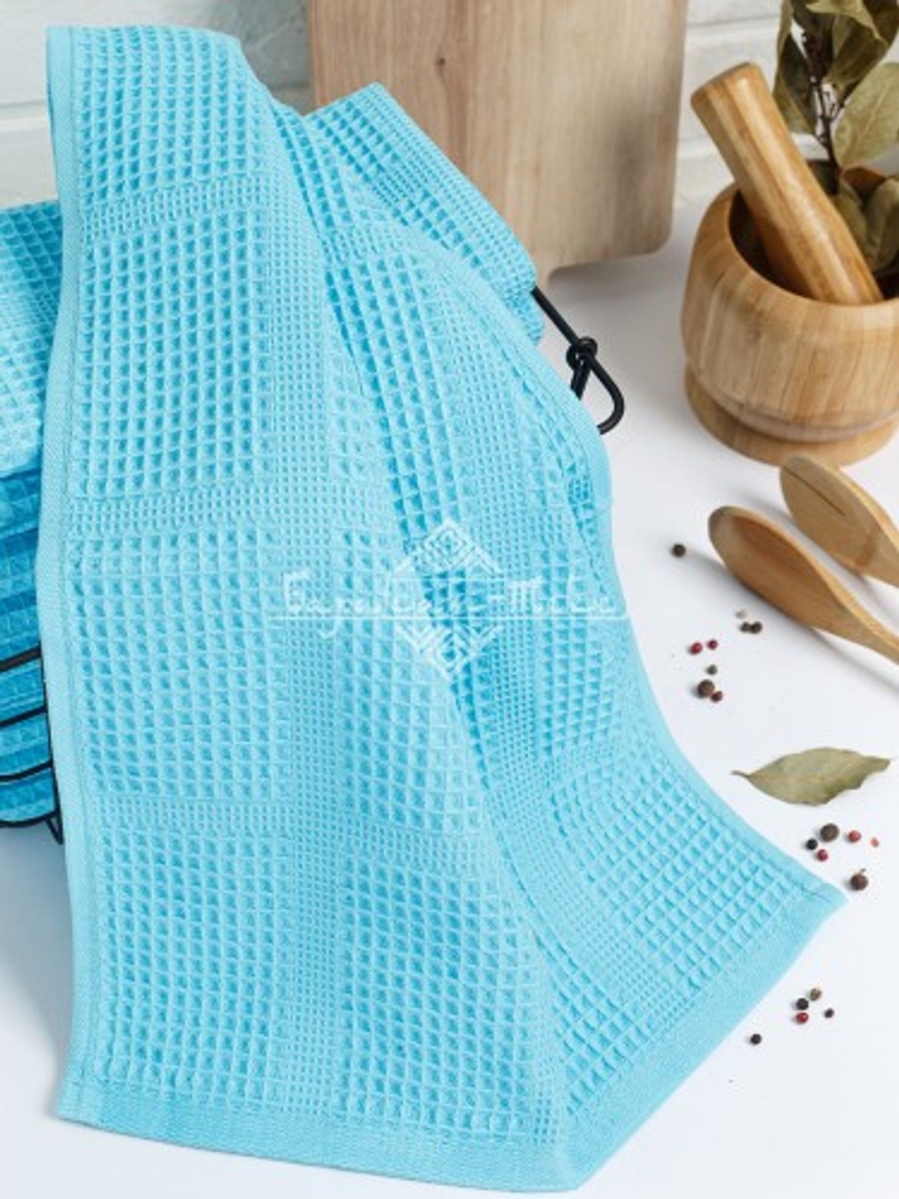 Полотенце вафельное, г/к, 260 гр/м2, 65х135, арт. CW 65-135, цвет: 502-ярко-голубой,