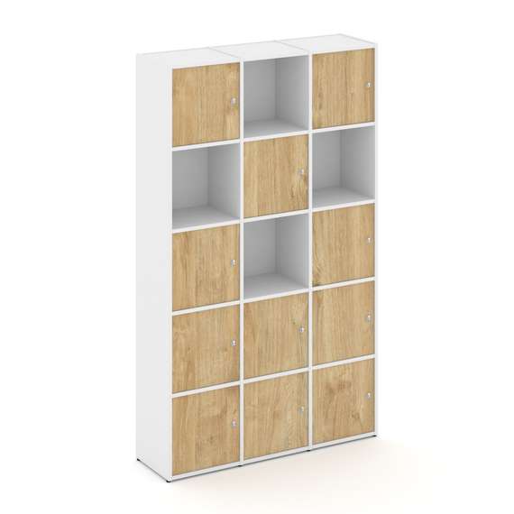 Locker plus Комплект №9 LK.K-009 Белый/Тиквуд Светлый 1188*350*1983