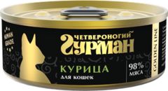 Четвероногий Гурман Golden консервы для кошек курица 100 г