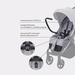 Детская прогулочная коляска Rant Golf RA101 Classic Grey