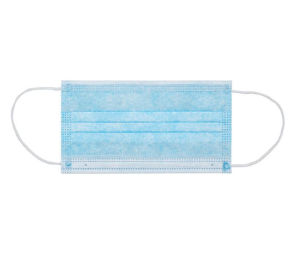 Маска защитная голубая 50 шт